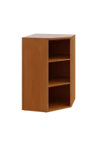 V 3 - 7  kancelářská skříň, rohová, 1100x700x700, olše jantar